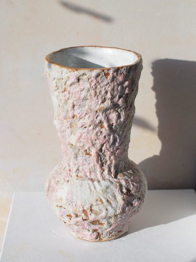 Pink lava vessel
